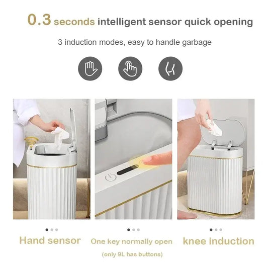 Smart dump Bathroom Trash Bin