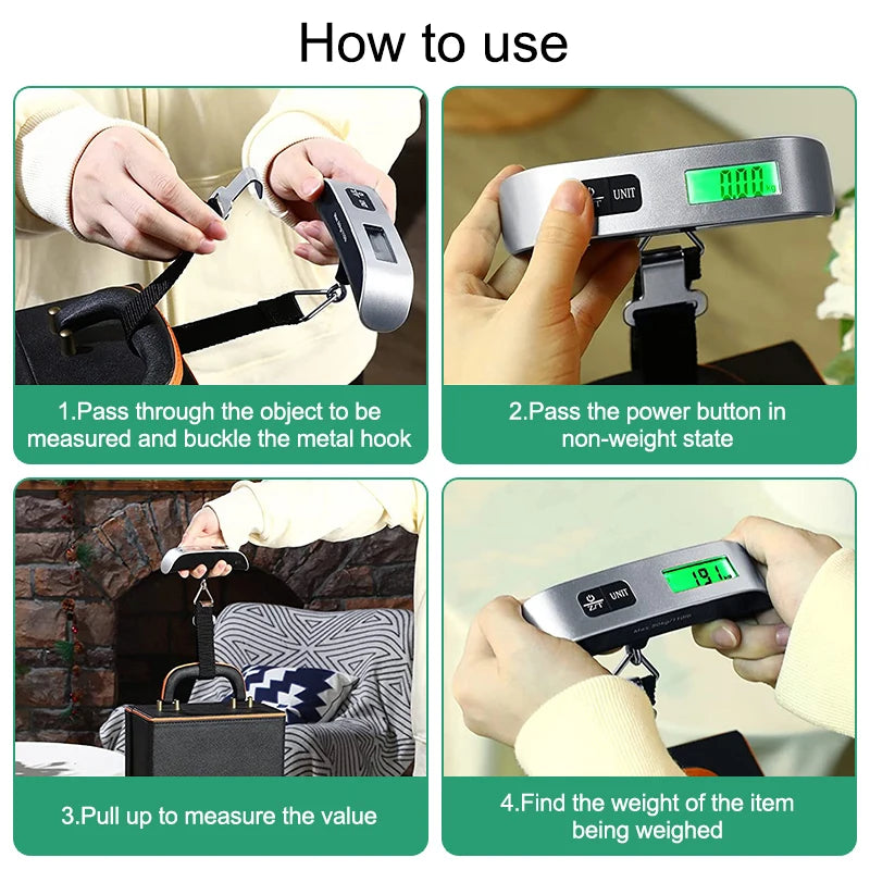 Portable LCD Luggage Scale