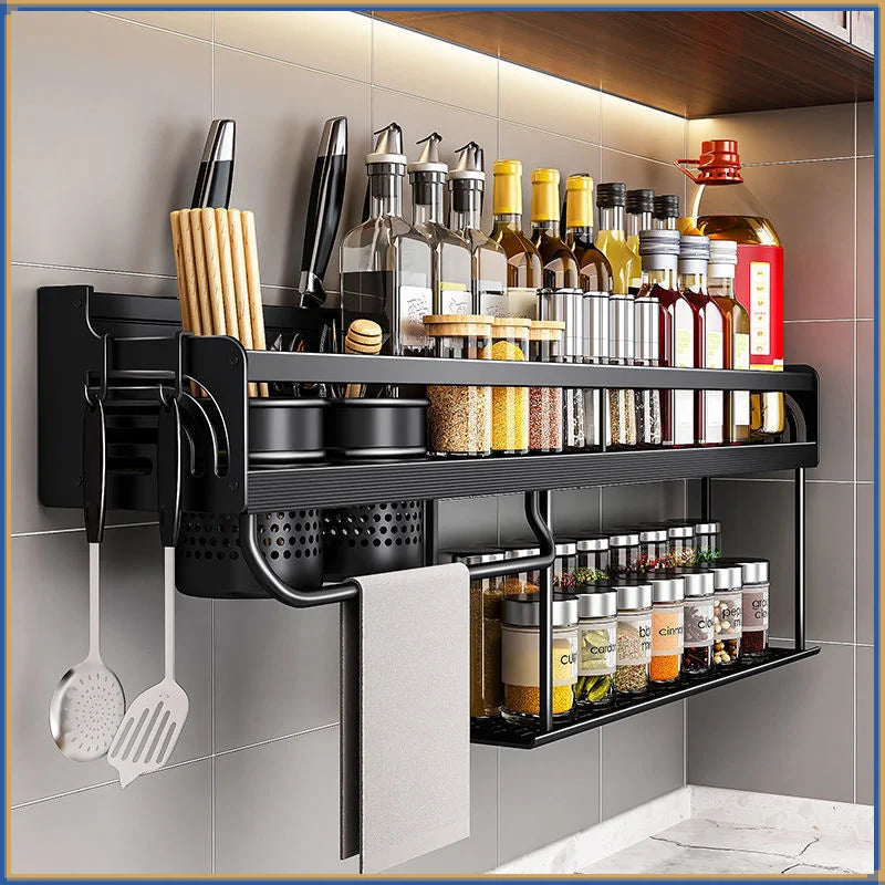 Wall-Mounted Spice Knife Rack