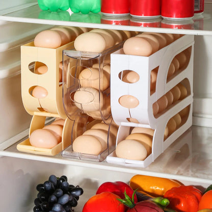 4-Layer 30-Egg Rolling Storage Box