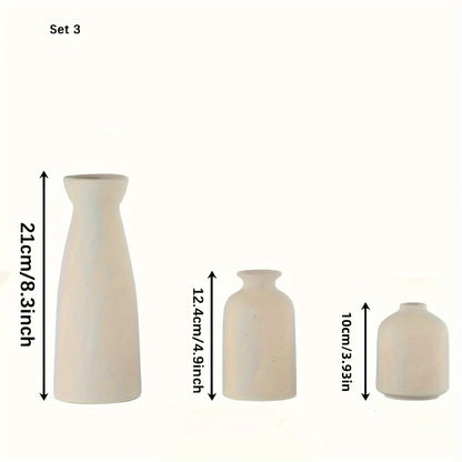 3-Piece Ceramic Vase Set